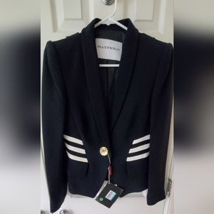 Mattiolo Black and White Women's Blazer